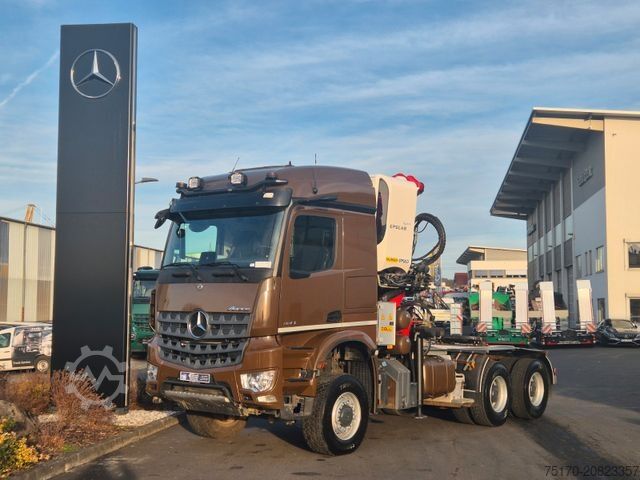 Τυπική μονάδα τράκτορα MERCEDES-BENZ Arocs 3351 LS 6x6 Palfinger S260Z96 Y Crane