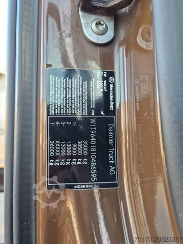 Τυπική μονάδα τράκτορα MERCEDES-BENZ Arocs 3351 LS 6x6 Palfinger S260Z96 Y Crane