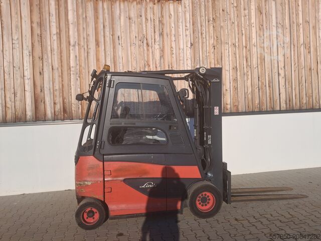 Front loader forklift Linde E 30 Triplex Doppelzusatzhydraulik