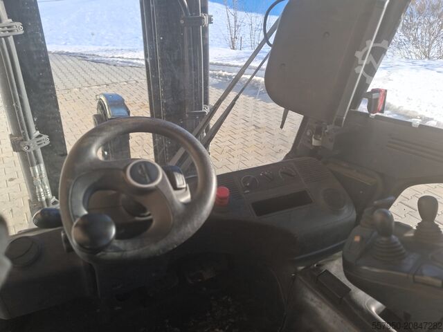 Front loader forklift Linde E 30 Triplex Doppelzusatzhydraulik