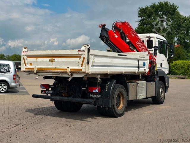 Dreiseitenkipper LKW MAN 18.430 TGS Kran Fassi F155, Kipper