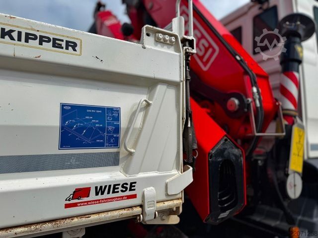Dreiseitenkipper LKW MAN 18.430 TGS Kran Fassi F155, Kipper