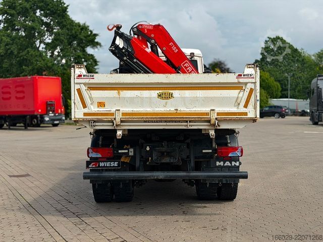 Dreiseitenkipper LKW MAN 18.430 TGS Kran Fassi F155, Kipper