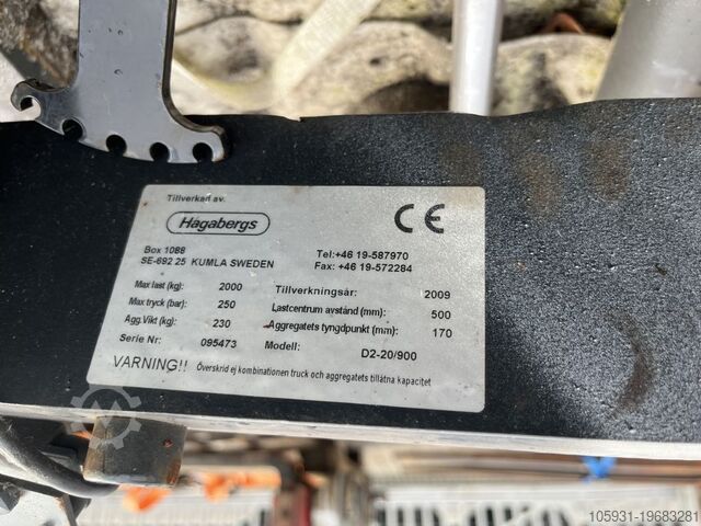 Vorkenversteller *Sonstige Hagabergs D2-20/900 LINDE 1120