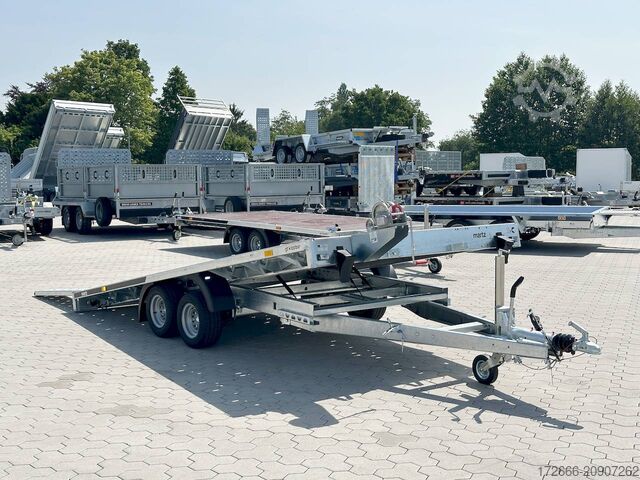 Reboque automóvel Martz GT KIPPBAR 400/2 S 2,7T | HOLZ + ALURIFFELBLECHBODEN 405X215CM 2700KG AUTOTRAILER