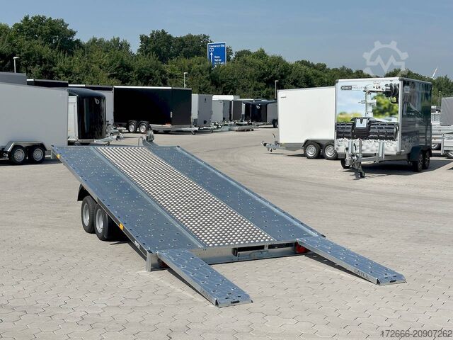 Reboque automóvel Martz GT KIPPBAR 400/2 S 2,7T | HOLZ + ALURIFFELBLECHBODEN 405X215CM 2700KG AUTOTRAILER