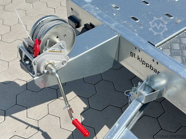 Reboque automóvel Martz GT KIPPBAR 400/2 S 2,7T | HOLZ + ALURIFFELBLECHBODEN 405X215CM 2700KG AUTOTRAILER