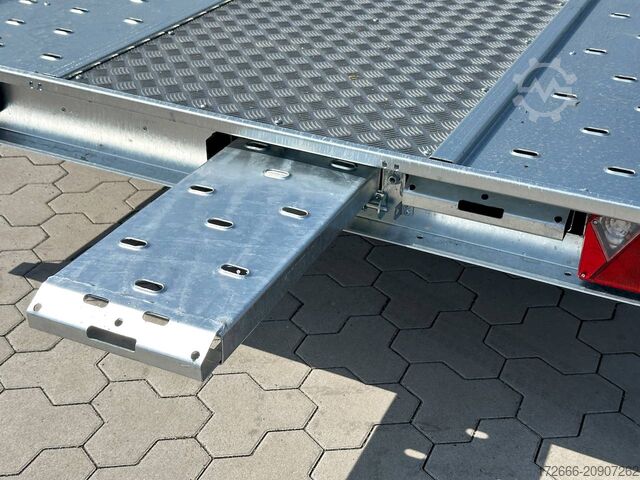 Reboque automóvel Martz GT KIPPBAR 400/2 S 2,7T | HOLZ + ALURIFFELBLECHBODEN 405X215CM 2700KG AUTOTRAILER