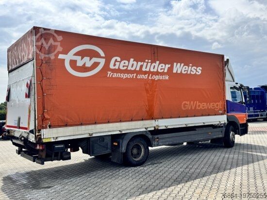 Tenteli düz yataklı kamyon MERCEDES-BENZ ATEGO
