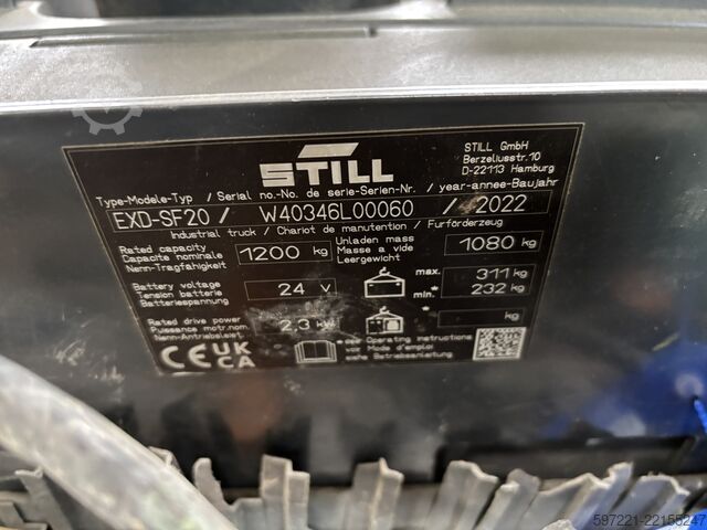 Στοιβαχτές παλετών Still EXD-SF20