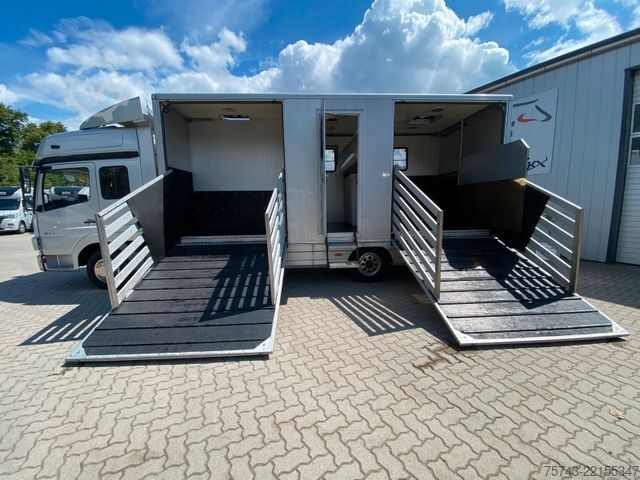 Hayvan taşıyıcı MERCEDES-BENZ Atego 8180 3-4  Pferde  Wohnung