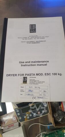 Statisk tørretumbler til pasta, grøntsager LB Italia ESC100