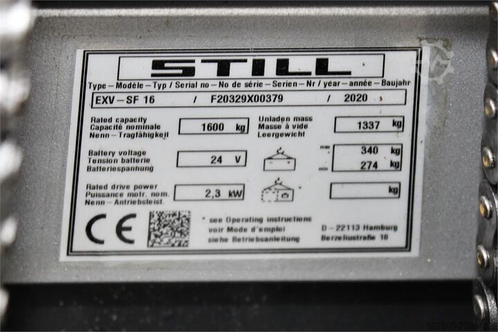 Vysokozdvižný vozík Still EXV SF16 