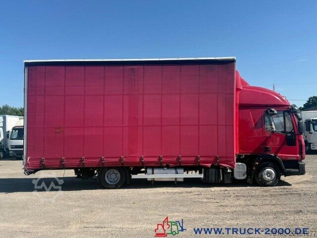 Flaklastbil med kapell Iveco 80E22 Jumbo Schiebeplane L+R Gr. Haus AHK Klima