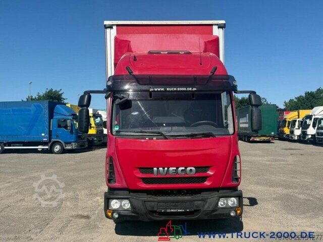 Flaklastbil med kapell Iveco 80E22 Jumbo Schiebeplane L+R Gr. Haus AHK Klima