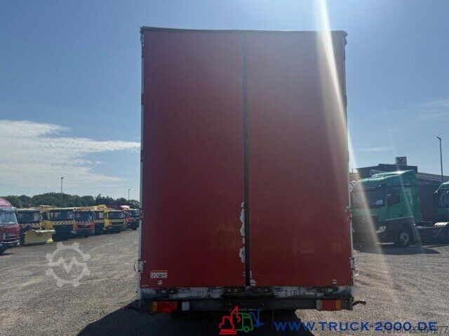 Flaklastbil med kapell Iveco 80E22 Jumbo Schiebeplane L+R Gr. Haus AHK Klima