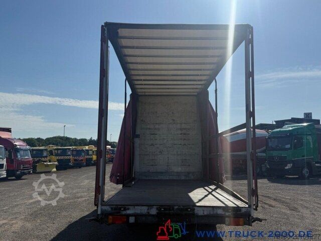 Flaklastbil med kapell Iveco 80E22 Jumbo Schiebeplane L+R Gr. Haus AHK Klima