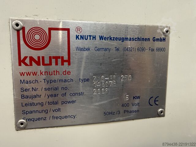 Sänkgnistmaskin Knuth ZNC-EDM 250 Knuth ZNC-EDM 250