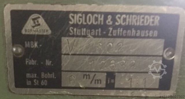 MK3 oszlopfúrógép kétorsós fúrófejjel Abarboga Maskiner GM2508