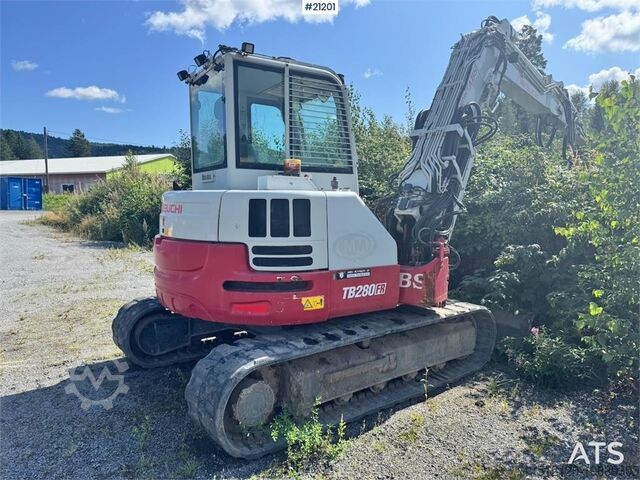 Raupenbagger Takeuchi TB280FR Tracked excavator w/ Rototilt and 2 bucket