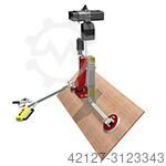 Vacuüm lifters met pijler jib kraan Barbaric Uniwood B3 90 - 250 + SSK 250