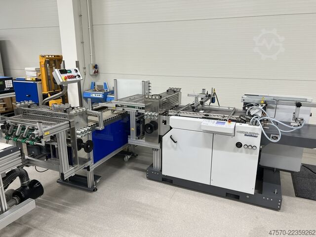 Vouw- en vouwmachine Heidelberg Stahlfolder + Popp Maschinenbau SRT + MWS