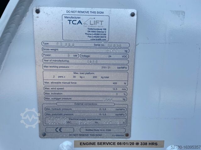 Plataforma telescópica Falcon Spider FS 290