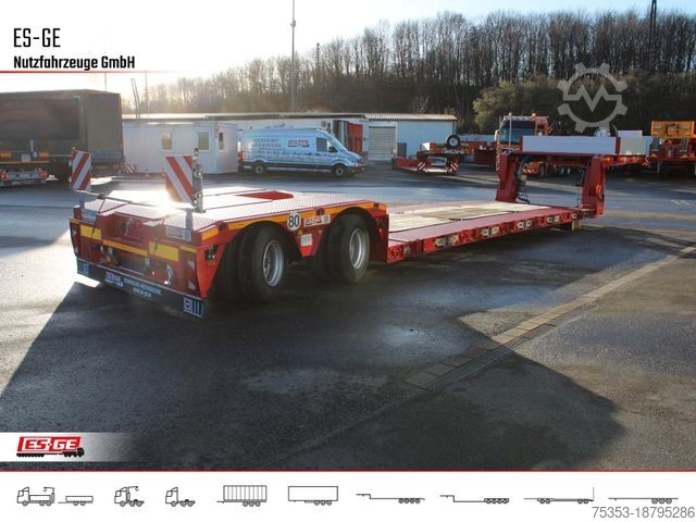 Dieplader oplegger FAYMONVILLE Megamax Tiefbett 2x10 t, Bolzen-Laschen-Kupplung