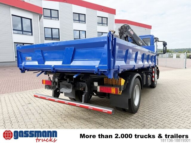 Tipvogn Iveco EuroCargo ML120E28K 4x2 mit Kran Hiab XS088 ES-3