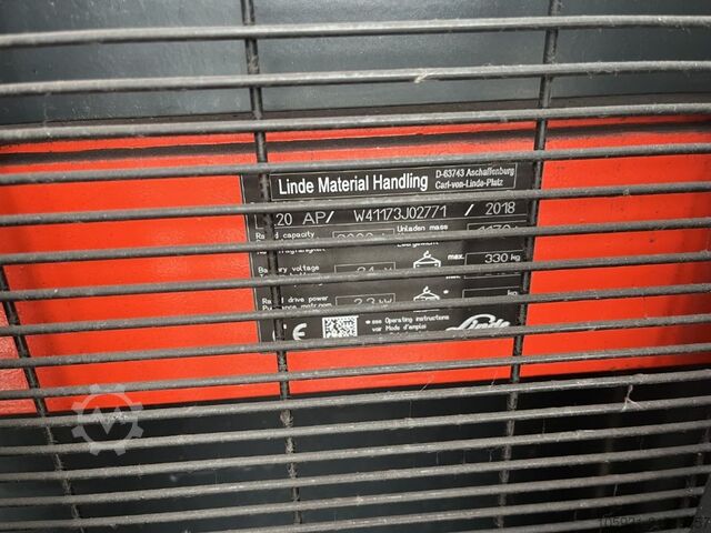 Stand-on stacker Linde L20APi