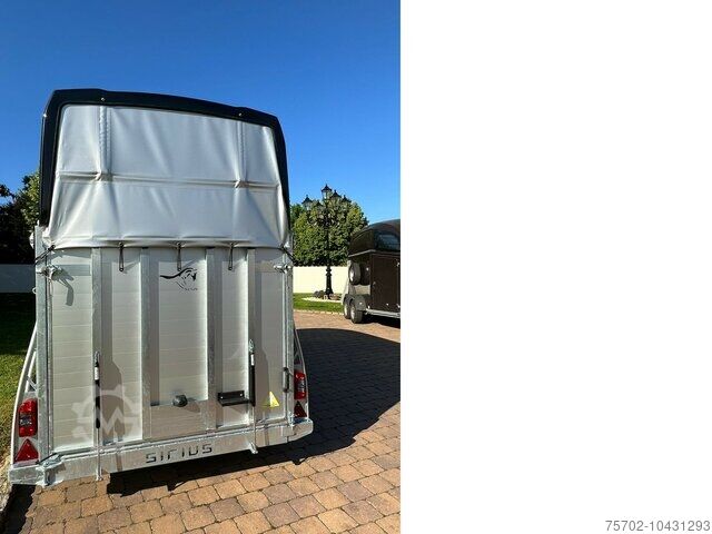 Viehanhänger Sirius S75 S-line Alu 2-Pferdehänger