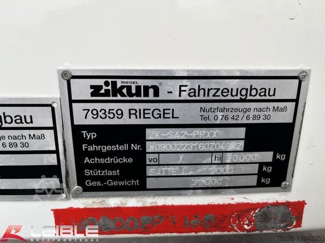 Semirimorchio con piattaforma di lavoro  Zikun*für Eisen*Plattform*Lenkachse*BPWEcoPlus
