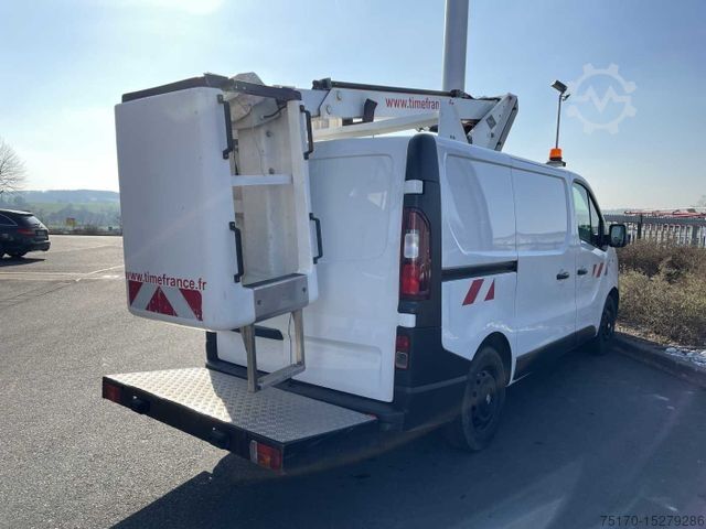 Autocamion cu platformă de lucru RENAULT Trafic dCi 120 L1H1 / TIME France ETL 21 8m