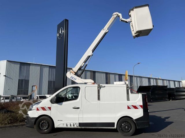 Autocamion cu platformă de lucru RENAULT Trafic dCi 120 L1H1 / France Elevateur 091F 9m