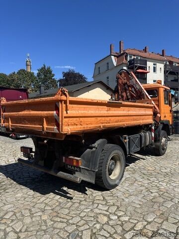 Tipvogn varebil man ME 18.250 ,4x4, 3-S-Ki.,Atlas-Kran 105.2, AHK