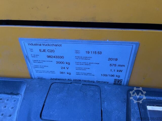 Carretilla elevadora baja Jungheinrich EJEC20