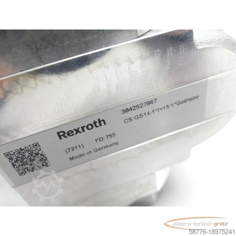 Rexroth Motor Rexroth 3SIEK63-4C2/339 MNR 3842547992  Getriebe SN: 755B17366240
