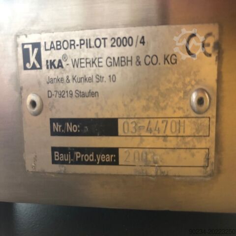 Ika Homojenizatör Labor Pilot Tipi 2000/4 paslanmaz çelikten IKA WERKE LABOR-PILOT 2000/4