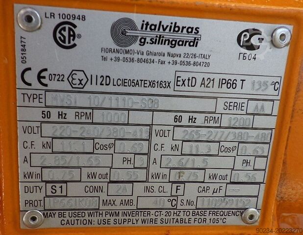 1200 mm Paslanmaz Çelik Vibrasyonlu Elek Allgaier Process Technology ALLGAIER WERKE D1200