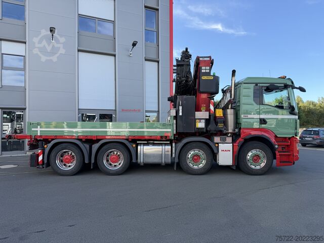 Açık kasalı kamyon (açık) MAN TGS 41.510 8x4 mit Palfinger 58002 TEC7