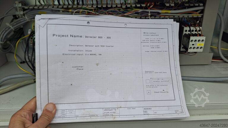 Kábel-lefejtő gép, kábelcsévéző Ramatech ABW 800/300