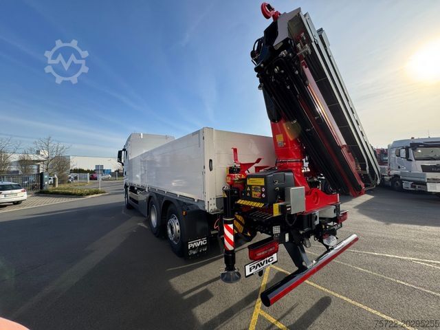 Düz kasa kamyon MAN TGX 26.470 BL 6x2-4 Pritsche mit FassiF235 Kran