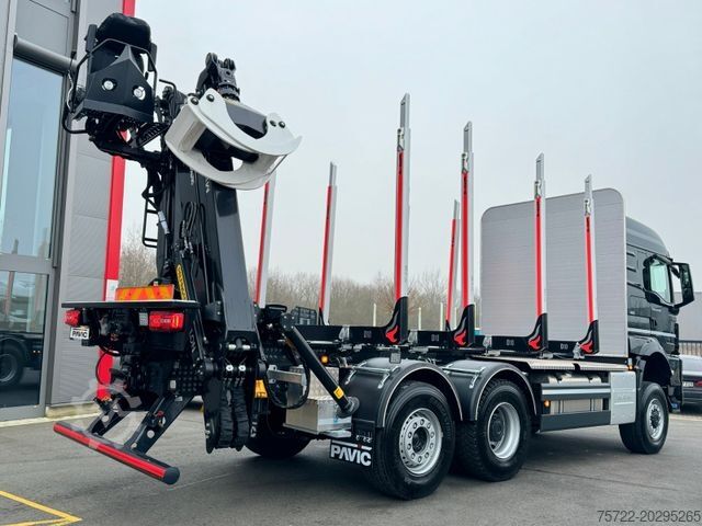 Houttransportwagen MAN TGS 26.520 6x4-4 BL Schemel Epsilon M120Z96 Kran