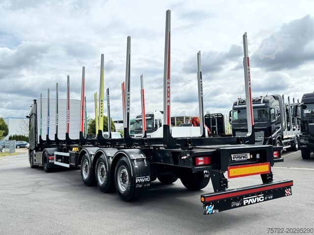 Rönkhordó félpótkocsi PAVIC HTS 24 Kurzholz Schemel Auflieger SONDERPREIS!!