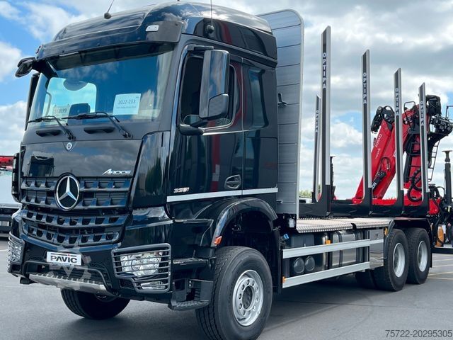 Houttransportwagen MERCEDES-BENZ AROCS 5 3351 6x4 EPSILON Q150Z96