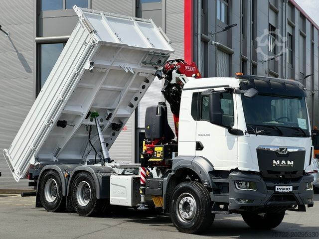 Třístranný sklápěč MAN TGS 26.480 6x4 Krankipper Fassi/SOFORT VERFÜGBAR