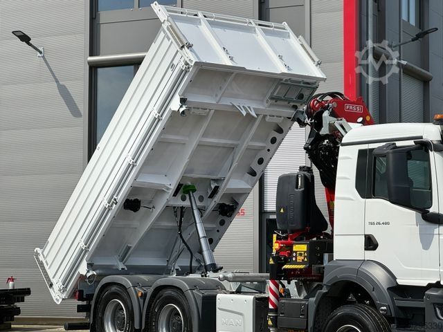 Třístranný sklápěč MAN TGS 26.480 6x4 Krankipper Fassi/SOFORT VERFÜGBAR