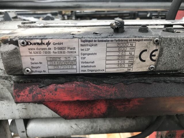 Widły do wielu palet Durwen DRPK30C