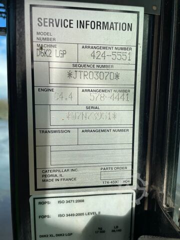 Planiermaschine CAT D 6 K 2 LGP