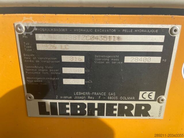 Raupenbagger Liebherr R 926 LC